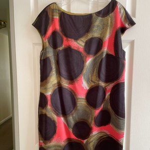 Boden Silk Shift Cocktail Dress Size 12
